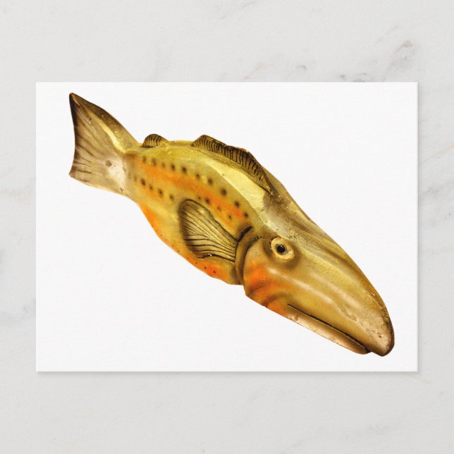 wooden fish postcard (Front)