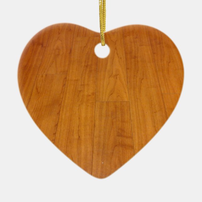 Wooden Floor Parquetry Parquet Laminate Brown Ceramic Ornament (Front)