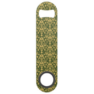 Wooden floral damask pattern background bar key