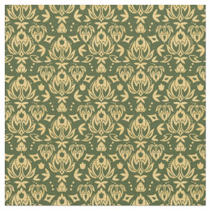 Wooden floral damask pattern background fabric