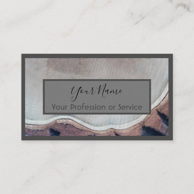 Wooden frame for interior design and carpentry! bu business card (Front)