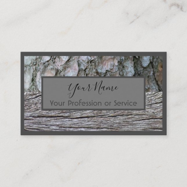 Wooden frame for interior design and carpentry! business card (Front)