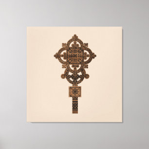 Wooden Hand Cross Canvas Print