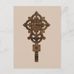 Wooden Hand Cross Postcard
