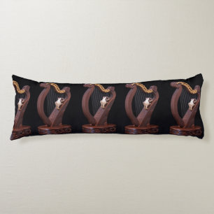 Wooden Harp Harmony Body Pillow