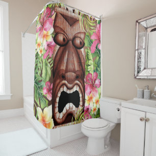 Wooden Hawaiian Tiki Luau Summer Tropical