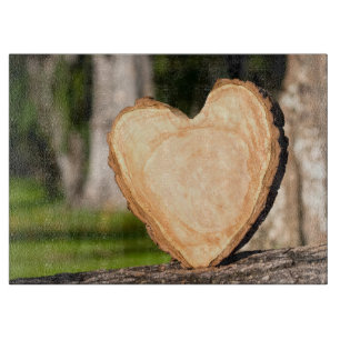 wooden heart cutting board