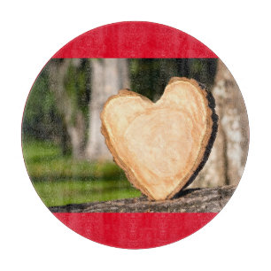 wooden heart cutting board