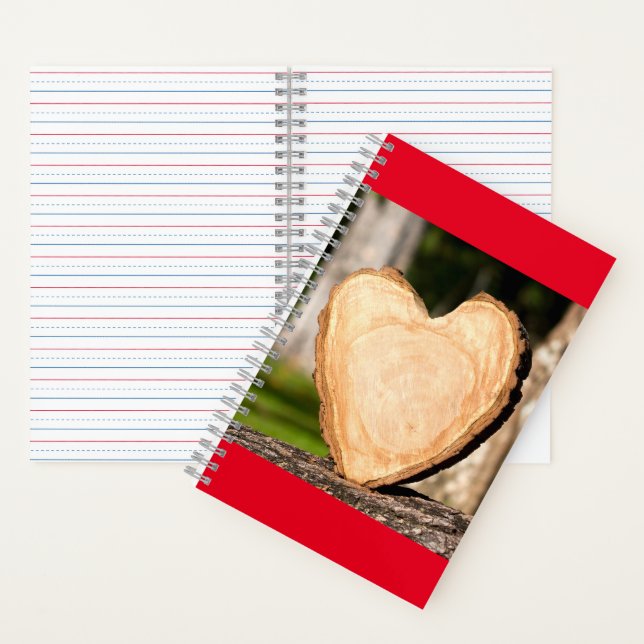 wooden heart notebook (Inside)