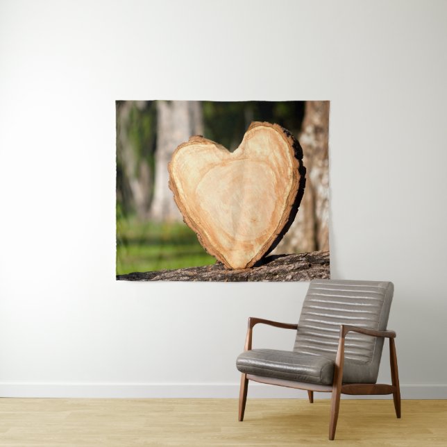wooden heart tapestry (In Situ (Horizontal))