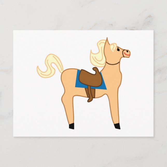 Wooden Horse Toy Postcard (Front)