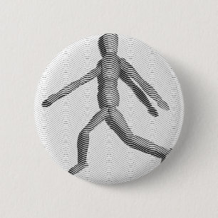 Wooden Human Mannequin 2 Inch Round Button