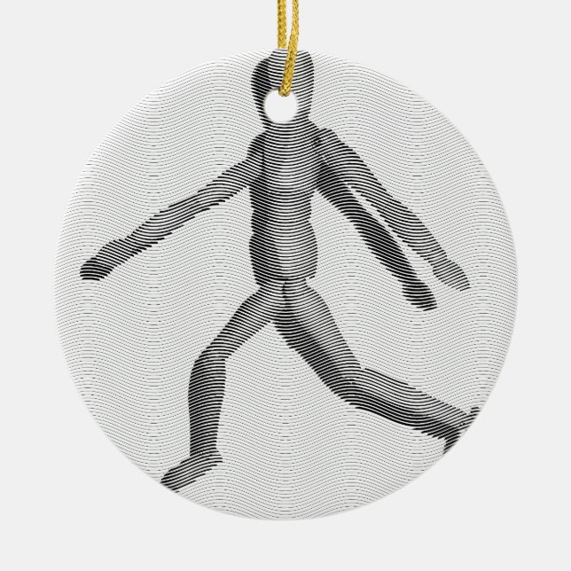 Wooden Human Mannequin Ceramic Ornament (Front)