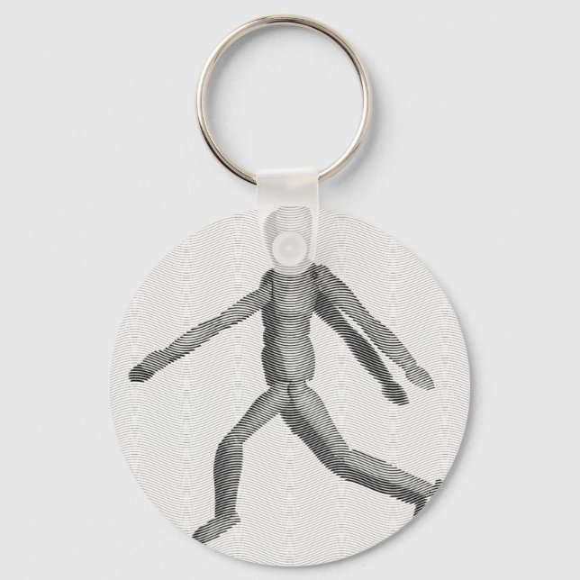 Wooden Human Mannequin Keychain (Front)