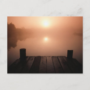 Wooden Jetty on Lake at Sunset New Orleans, LA Postcard