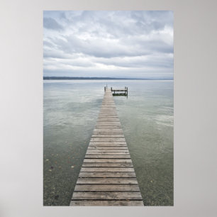 wooden jetty poster