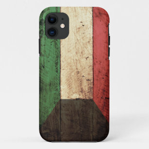 Wooden Kuwait Flag iPhone 11 Case