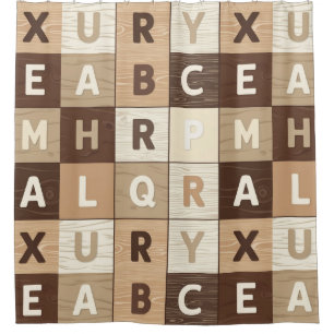 Wooden Letter Grid