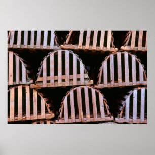 Wooden Lobster Traps Horizontal Poster