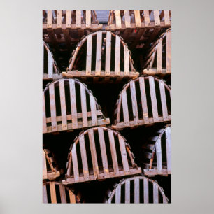 Wooden Lobster Traps Vertical Poster