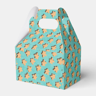 Wooden Meeple on Teal | Board Game Favor Box