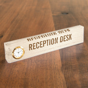 Wooden Nameplate