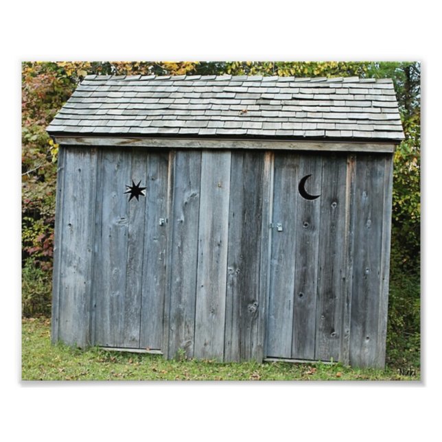 Wooden Outhouse Photo Print (Front)