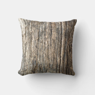 Wooden pattern throw pillow