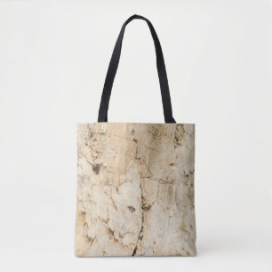 Wooden pattern tote bag