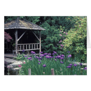 Wooden pavilion in the Sunken Garden in