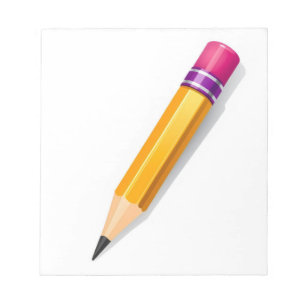 wooden pencil notepad