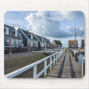 Wooden pier in Marken, Netherlands Mouse Pad