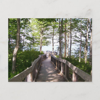 Wooden Railing Postcard