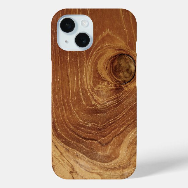 Wooden Rustic Teak Wood Texture Wood Grain Photo Case-Mate iPhone Case (Back)