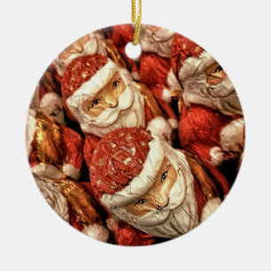 Wooden Santa Ornament