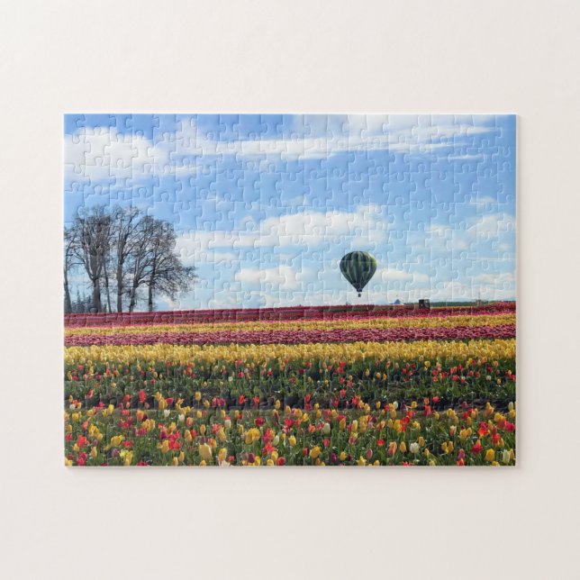 Wooden Shoe Tulip Farm, Woodburn, Oregon Jigsaw Puzzle (Horizontal)