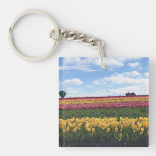 Wooden Shoe Tulip Farm, Woodburn, Oregon Keychain