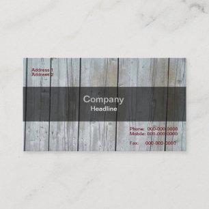 Wooden Siding Business Card