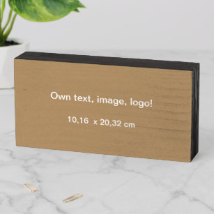 Wooden Sign Box (4 x 8") uni Gold
