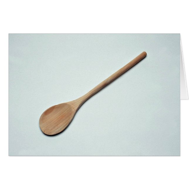Wooden spoon for kitchen work (Front Horizontal)