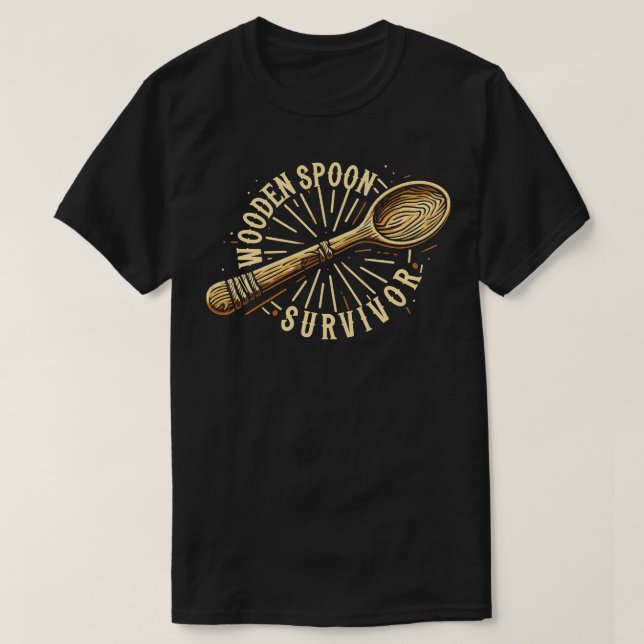 Wooden Spoon Survivor 1 T-Shirt (Design Front)