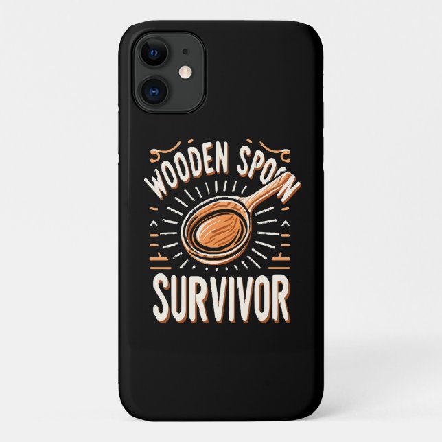 Wooden spoon Survivor Case-Mate iPhone Case (Back)