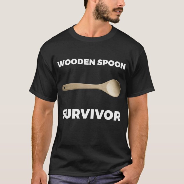 Wooden Spoon Survivor T-Shirt (Front)