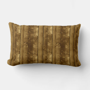 Wooden Stripes Lumbar Pillow