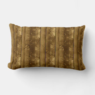 Wooden Stripes Lumbar Pillow