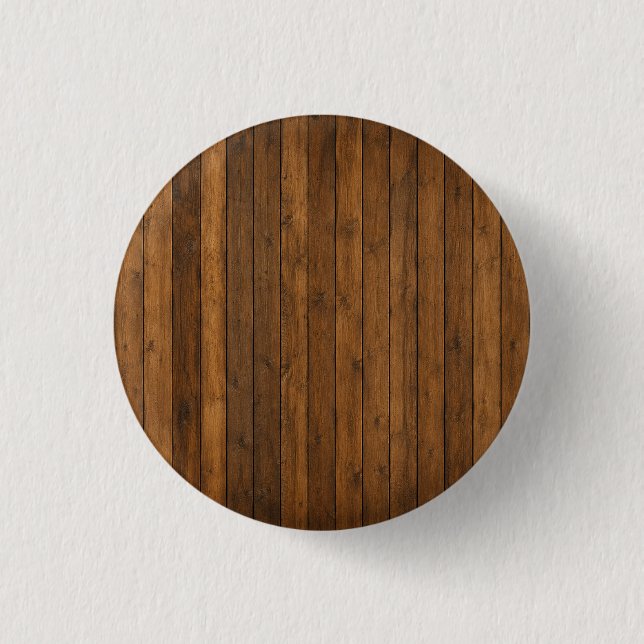 Wooden Texture 1 Inch Round Button (Front)