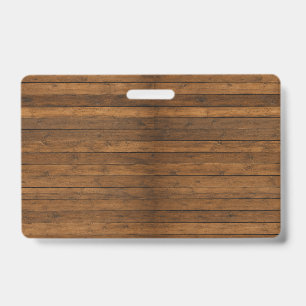 Wooden Texture Badge