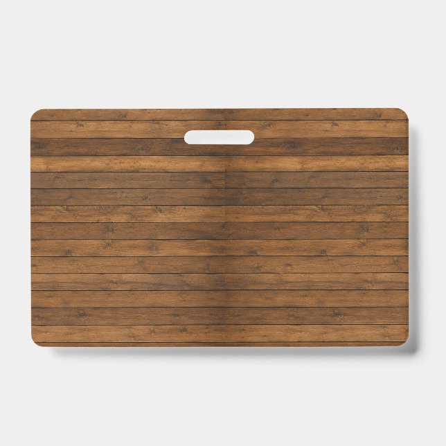 Wooden Texture Badge (Front)