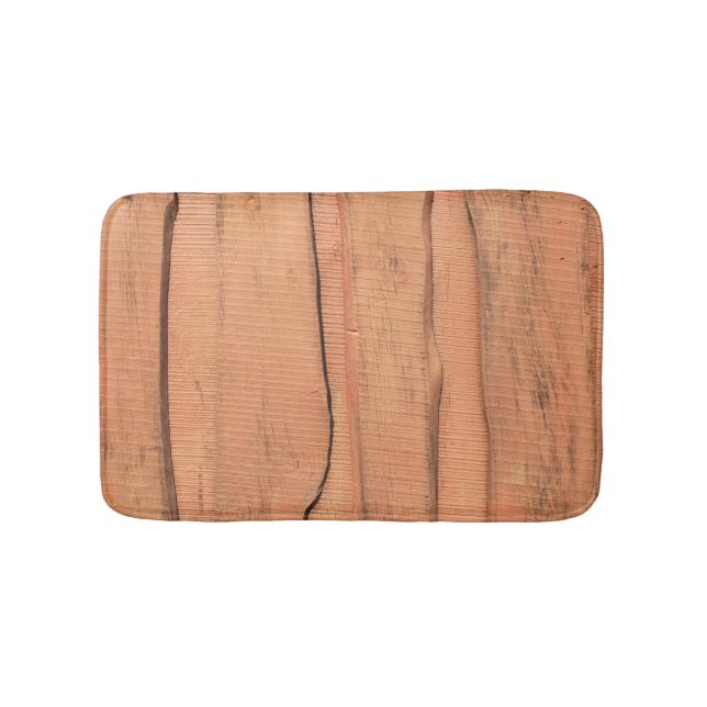 Wooden texture bath mat (Front)
