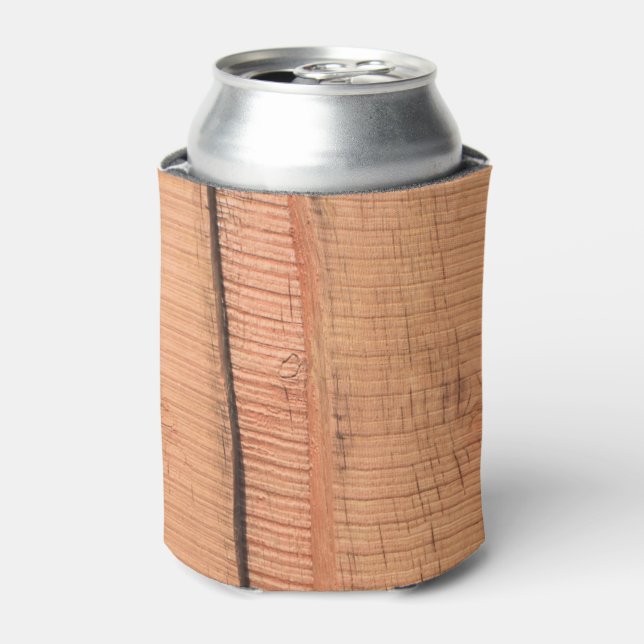 Wooden texture can cooler (Can Front)
